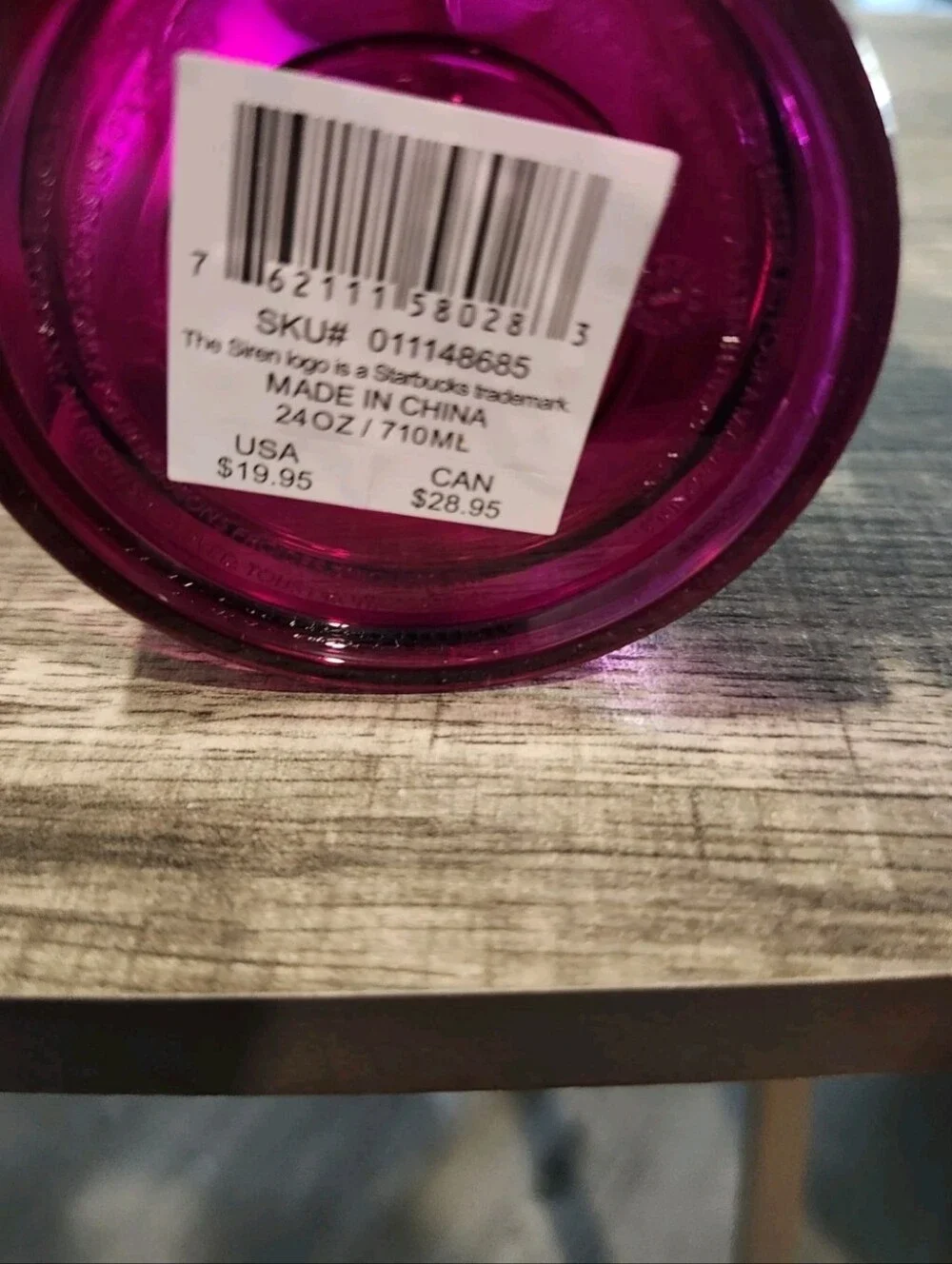 Starbucks 2024 Magenta Dichroic Magnolia 24 Oz Venti Cold Tumbler Spring